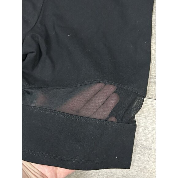 Torrid Women's Plus Black Mesh Inset Bike Shorts Size L 12 - Picture 6 of 6